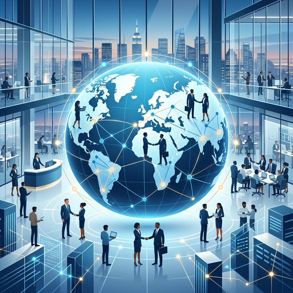 AMS Abroad recruitment network graphic